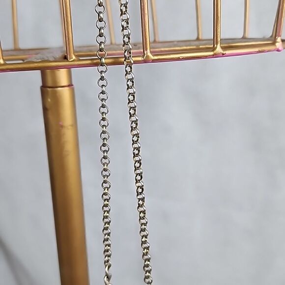 18" Fringed Metal Chain Necklace - Picture 6 of 7